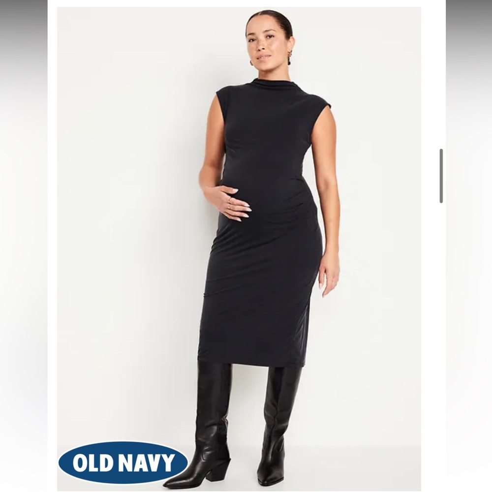 Mock Neck Maternity Dress NWT